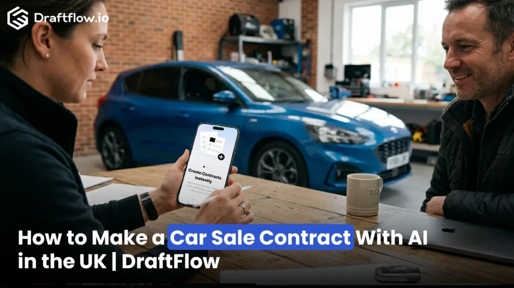How to Make a Car Sale Contract With AI in UK